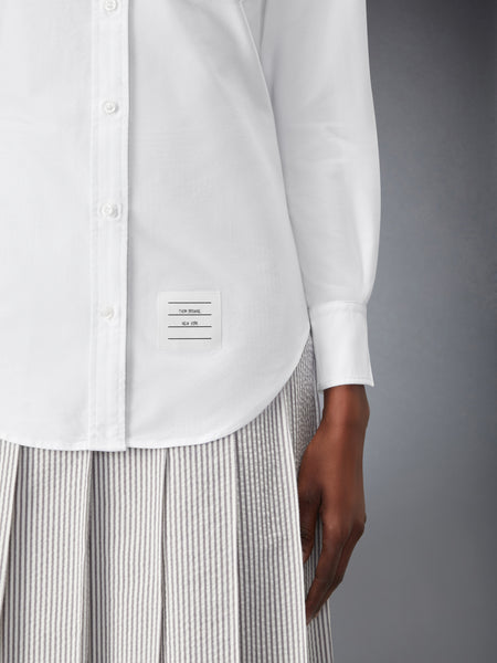 OXFORD GROSGRAIN PLACKET CLASSIC SHIRT WHITE