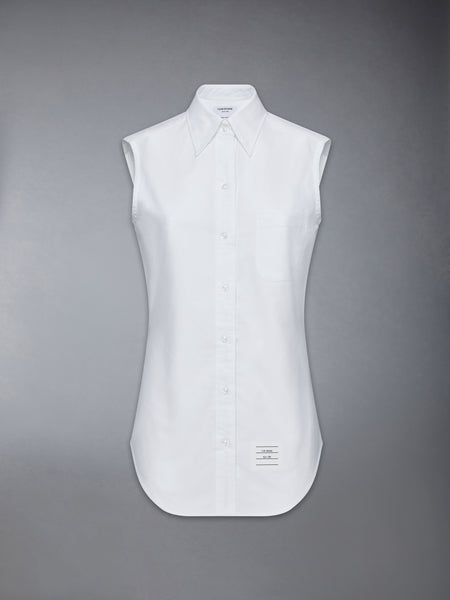 CLASSIC SLEEVELESS OXFORD SHIRT WHITE