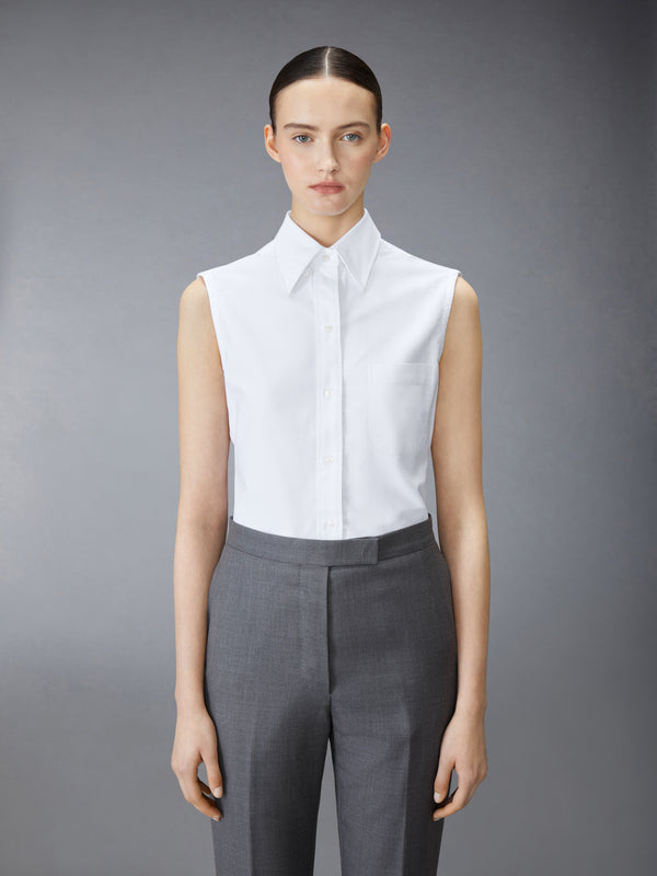 CLASSIC SLEEVELESS OXFORD SHIRT - image 1