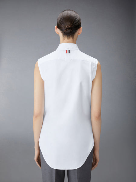CLASSIC SLEEVELESS OXFORD SHIRT WHITE