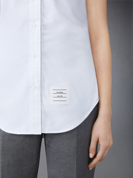 CLASSIC SLEEVELESS OXFORD SHIRT WHITE