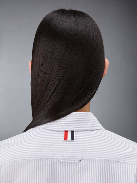 UNIVERSITY STRIPE ARMBAND OXFORD SHIRT MED GREY