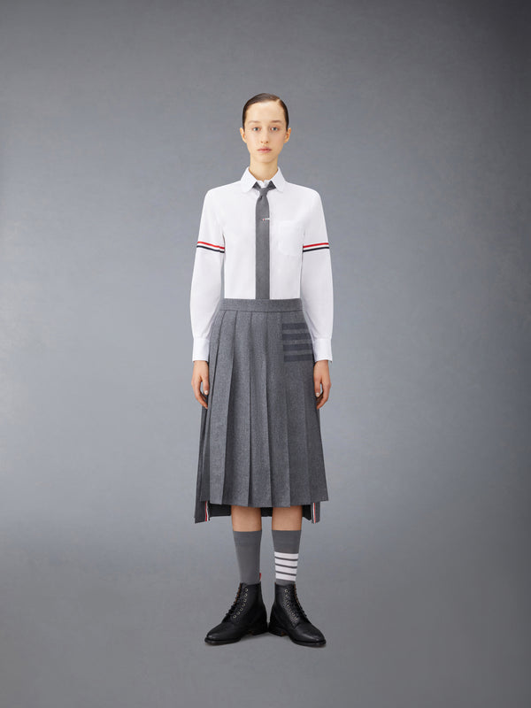 POPLIN ARMBANDS CLASSIC ROUND COLLAR SHIRT - image 4