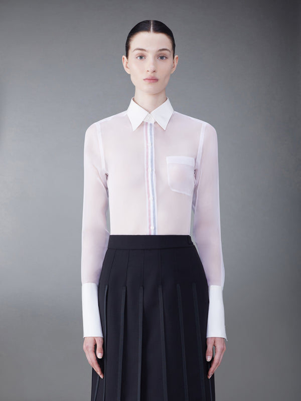FRENCH CUFF ORGANZA SHIRT - featured image
