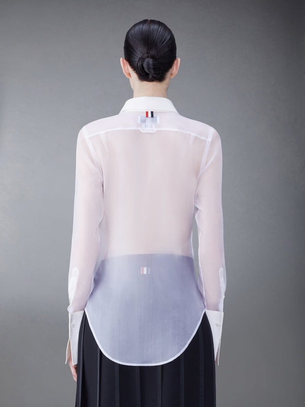 FRENCH CUFF ORGANZA SHIRT - image 3