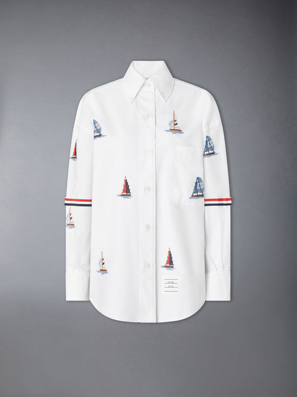 SAILBOAT STITCH SUPERSIZED SHIRT - featured image