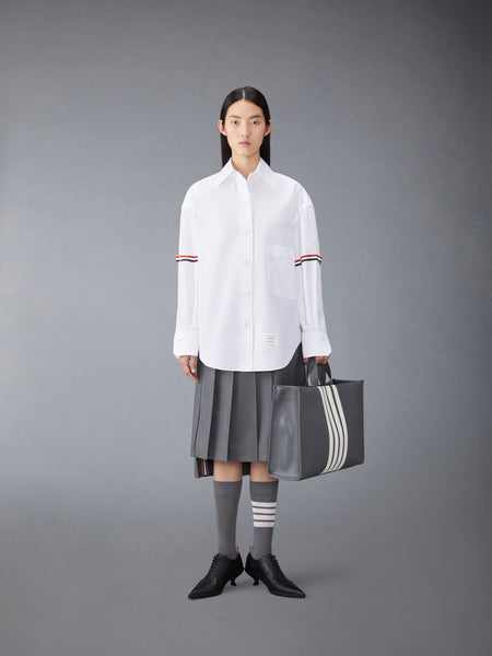 ARMBAND SUPERSIZED OXFORD SHIRT WHITE