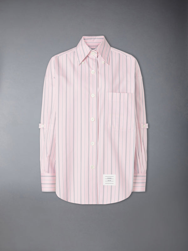 HAIRLINE STRIPE POPLIN SUPERSIZED SHIRT - featured image