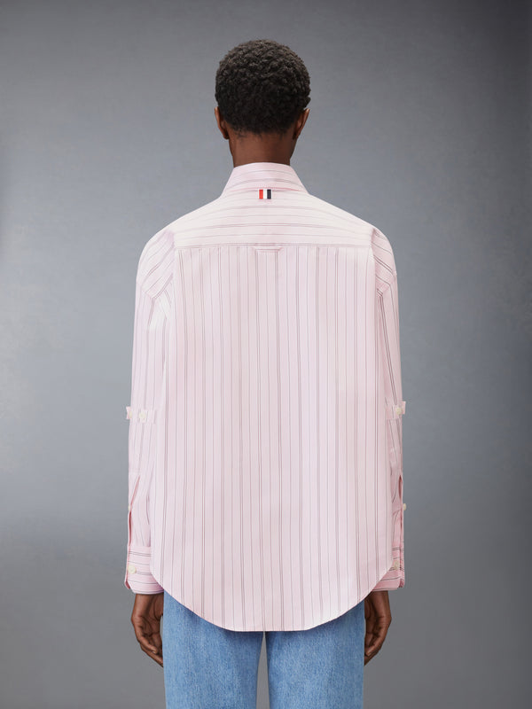 HAIRLINE STRIPE POPLIN SUPERSIZED SHIRT - image 2