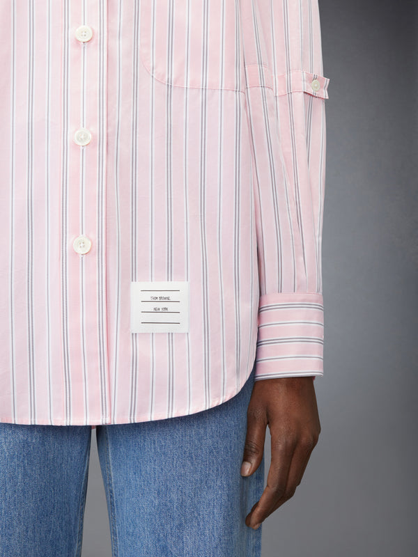 HAIRLINE STRIPE POPLIN SUPERSIZED SHIRT - image 5
