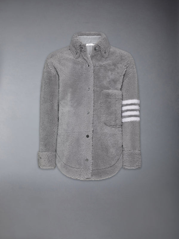 SHEARLING 4-BAR SUPERSIZED SHIRT JACKET - featured image