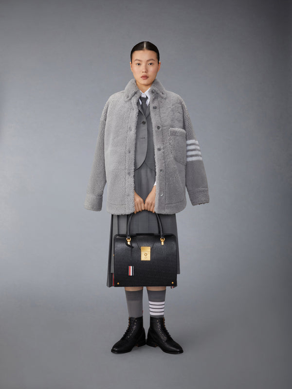 SHEARLING 4-BAR SUPERSIZED SHIRT JACKET - image 3
