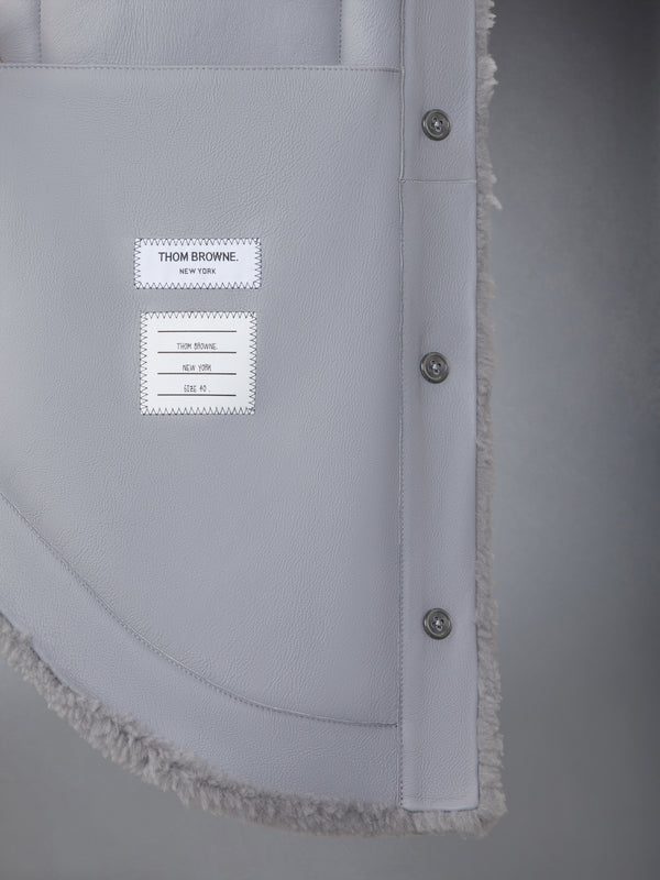 SHEARLING 4-BAR SUPERSIZED SHIRT JACKET - image 6