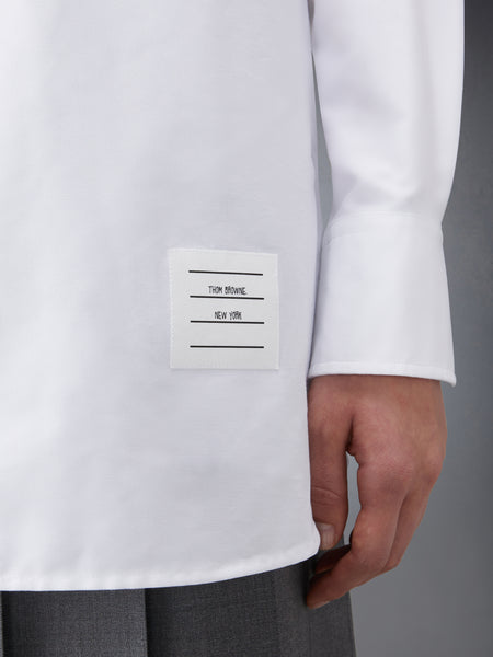 OXFORD 4-BAR BOW TIE BLOUSON WHITE