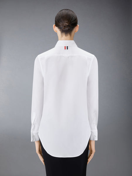 POPLIN FRENCH CUFF SHIRT WHITE