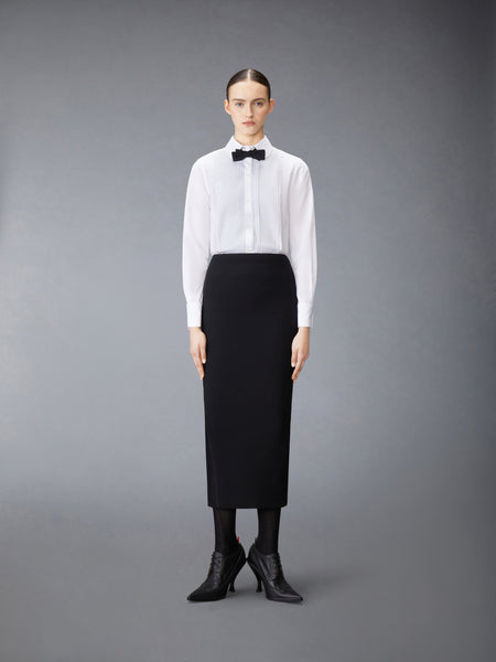 POPLIN FRENCH CUFF SHIRT WHITE