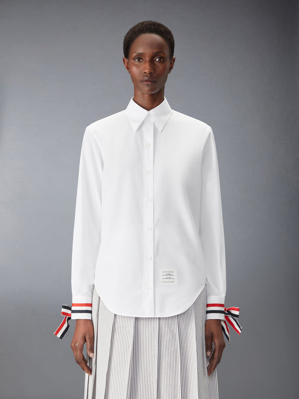 POPLIN SHIRT WITH SCARF CUFF - image 2
