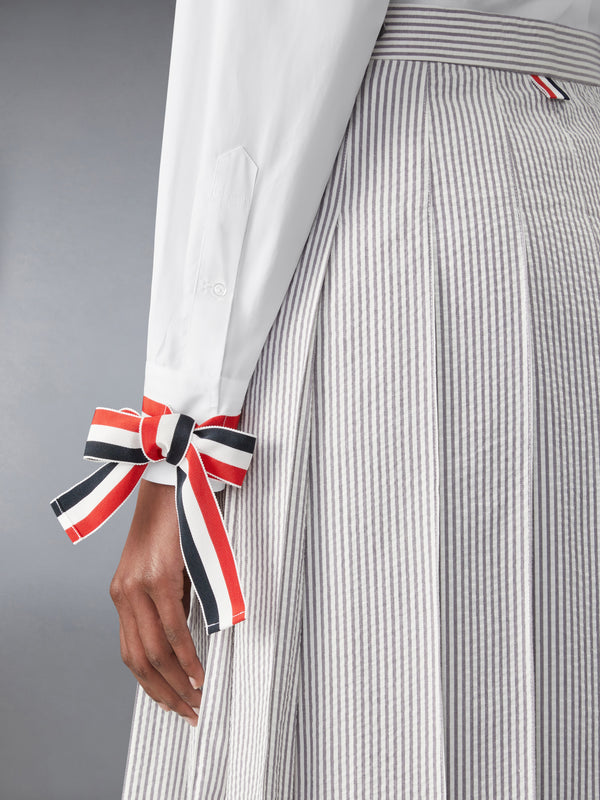 POPLIN SHIRT WITH SCARF CUFF - image 5