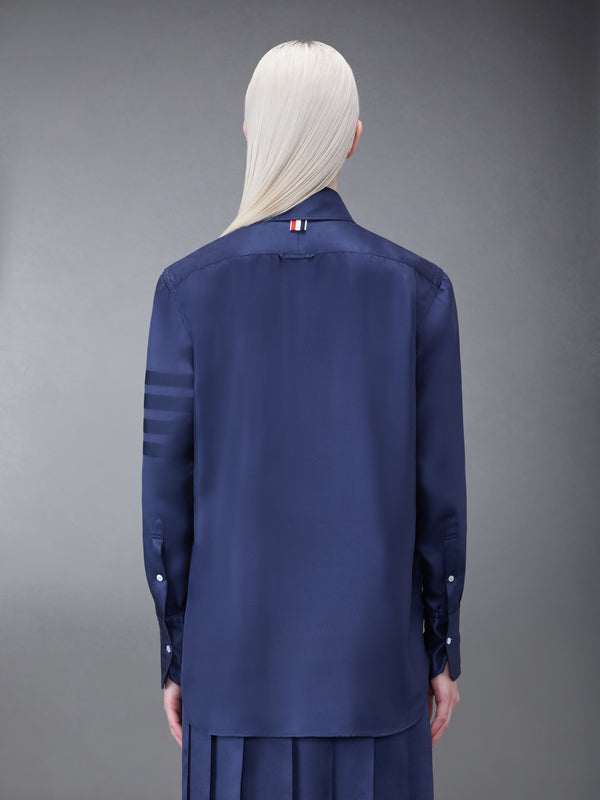 SILK TWILL 4-BAR OVERSIZED SHIRT - image 3