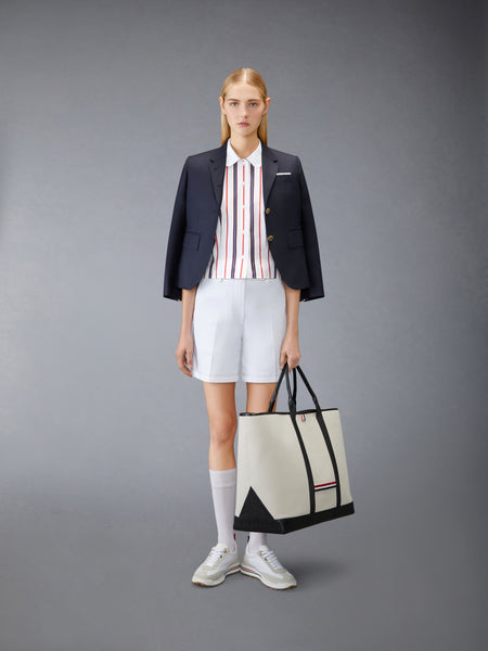 REPP STRIPE POPLIN BLOUSE RWBWHT