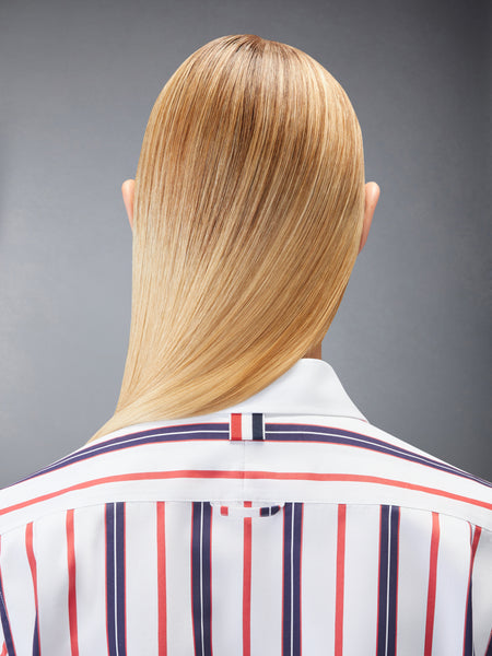 REPP STRIPE POPLIN BLOUSE RWBWHT