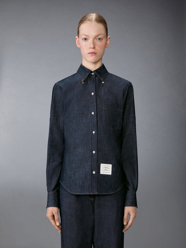 DENIM ARMBAND SHIRT - image 1