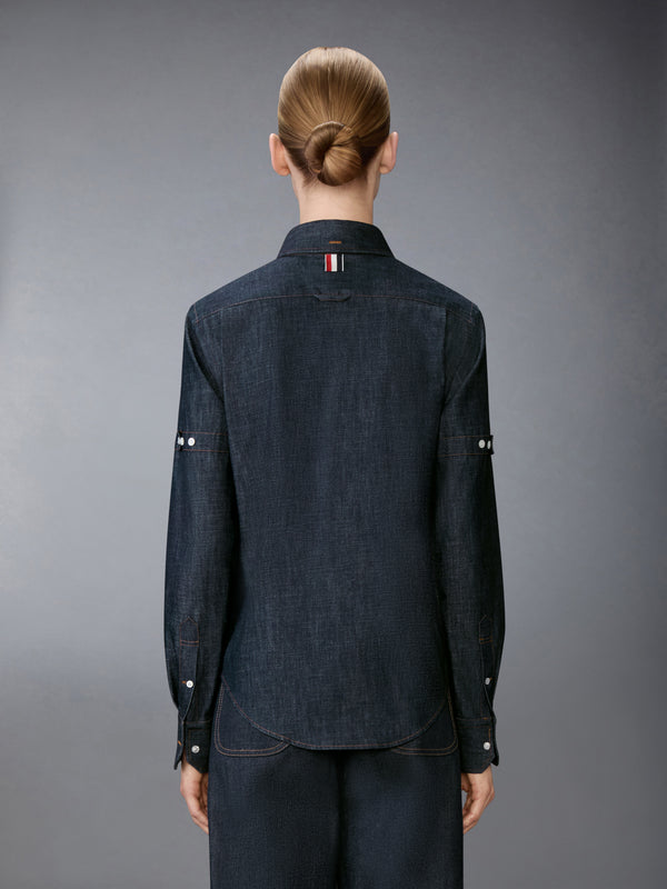 DENIM ARMBAND SHIRT - image 2