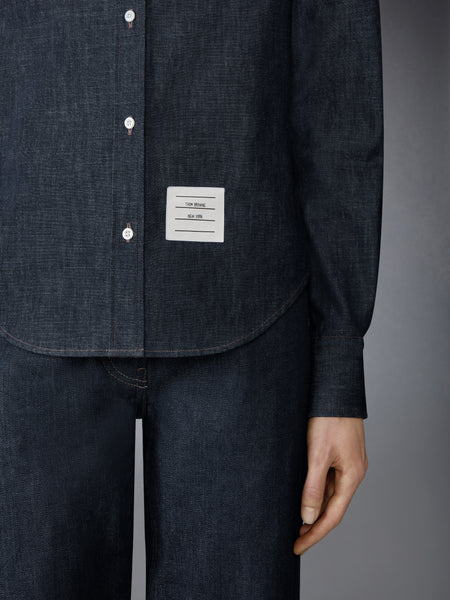 DENIM ARMBAND SHIRT NAVY
