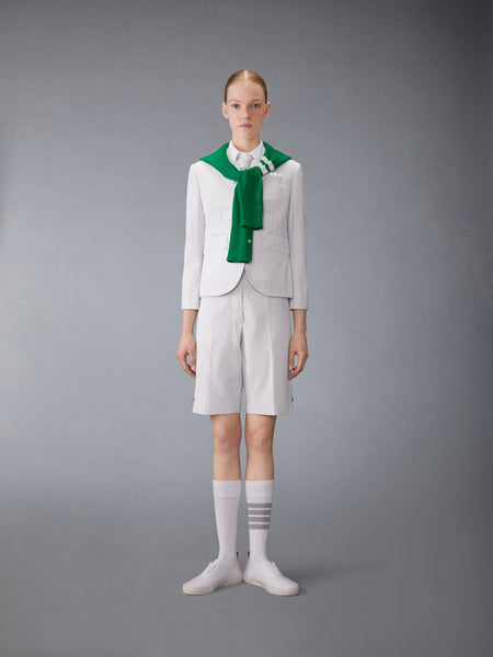 SHORT SLEEVE CROPPED OXFORD SHIRT WHITE
