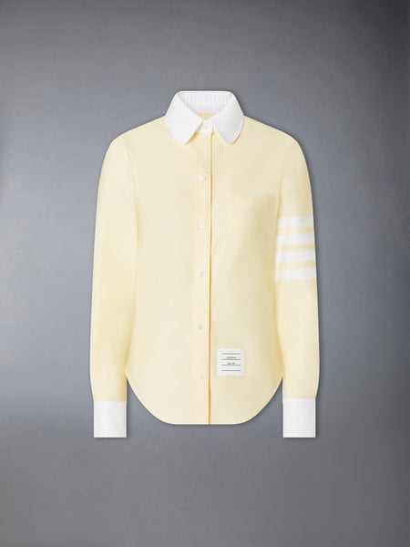 OXFORD 4-BAR SHIRT PALE YELLOW