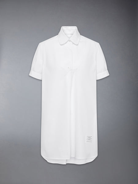 SOLID POPLIN TUNIC SHIRT WHITE