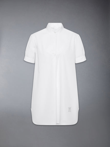 SOLID POPLIN TUNIC SHIRT WHITE