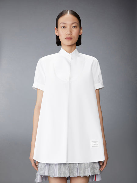 SOLID POPLIN TUNIC SHIRT WHITE