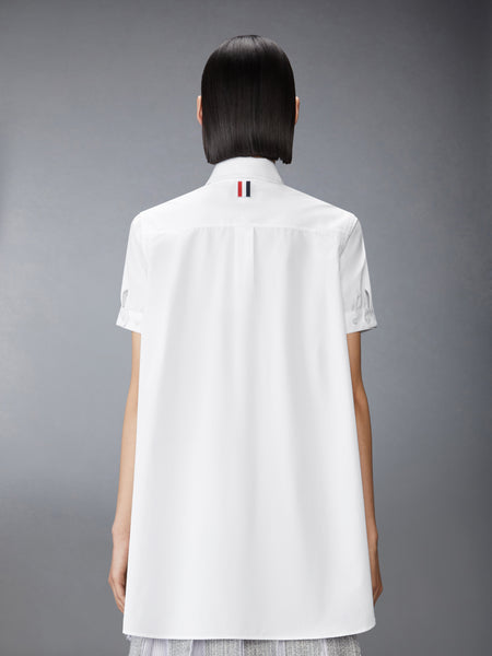 SOLID POPLIN TUNIC SHIRT WHITE