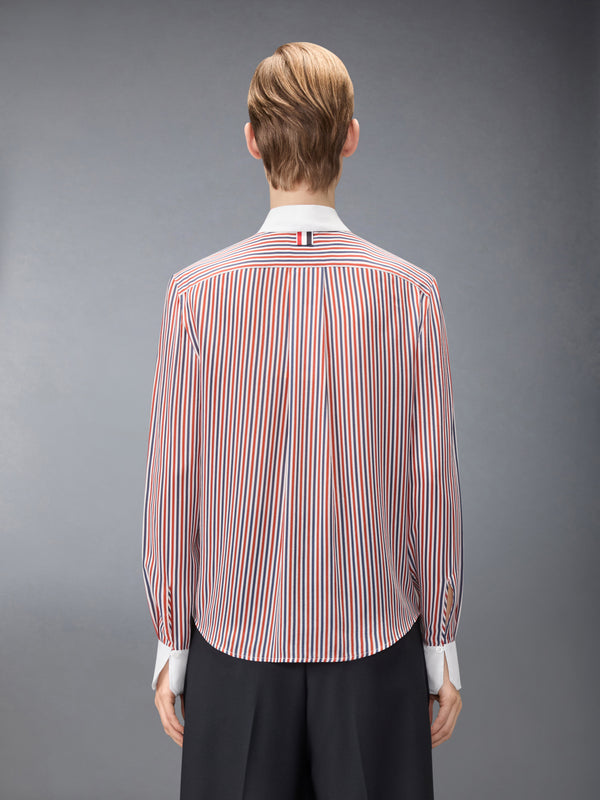 STRIPED SILK DETACHABLE COLLAR SHIRT - image 3