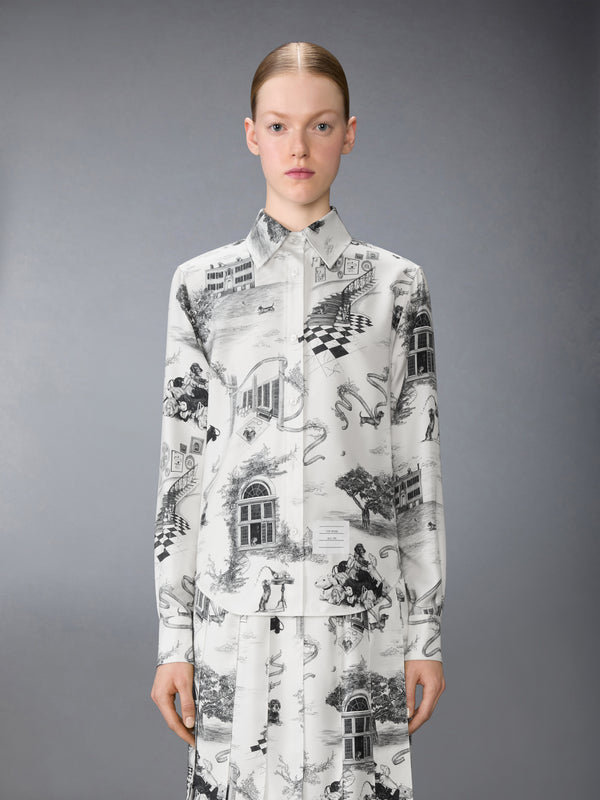 SILK TWILL HECTOR TOILE SHIRT - image 2