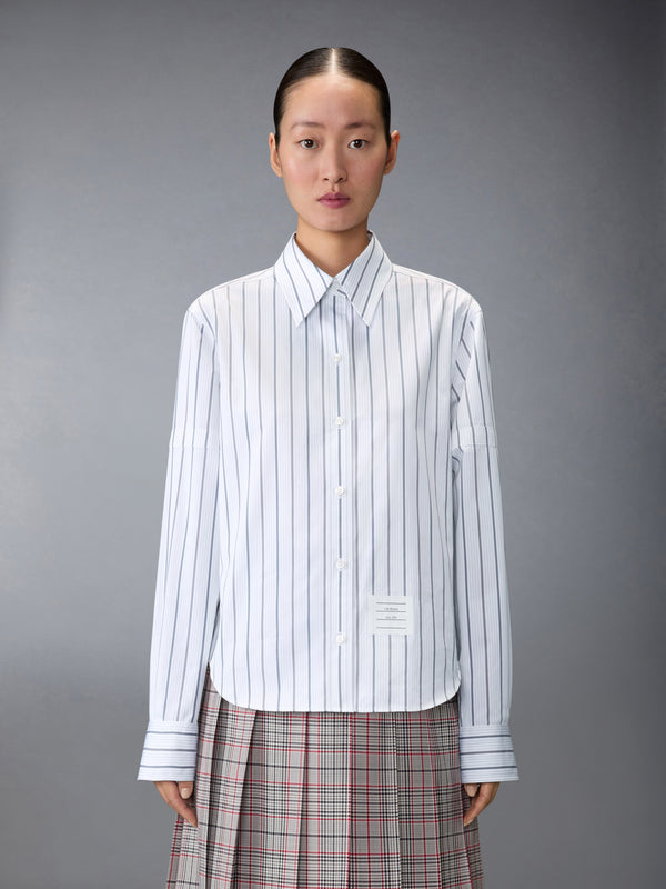 BAR STRIPE POPLIN ARMBAND EASY FIT SHIRT - image 2