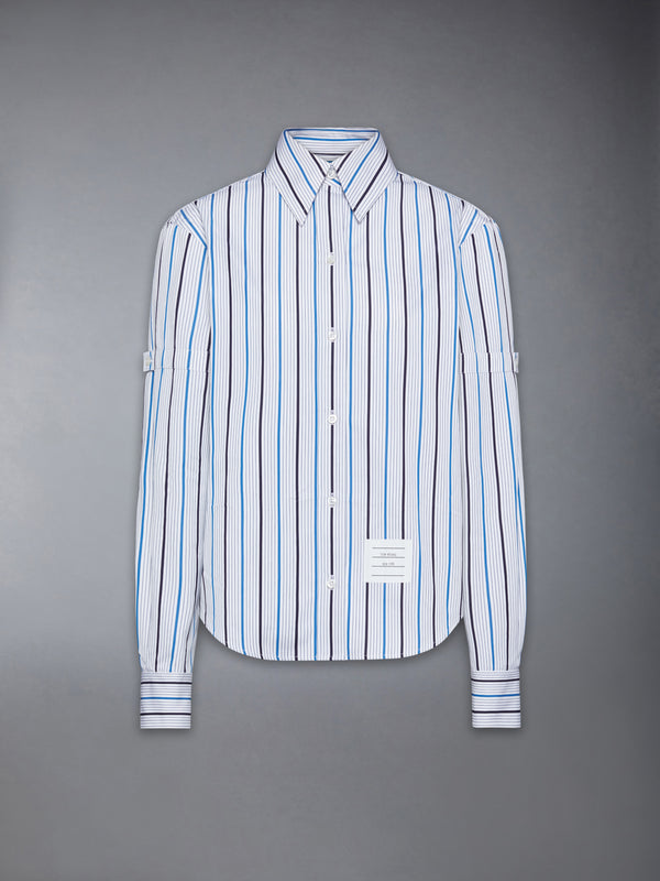 BAR STRIPE POPLIN ARMBAND EASY FIT SHIRT - featured image
