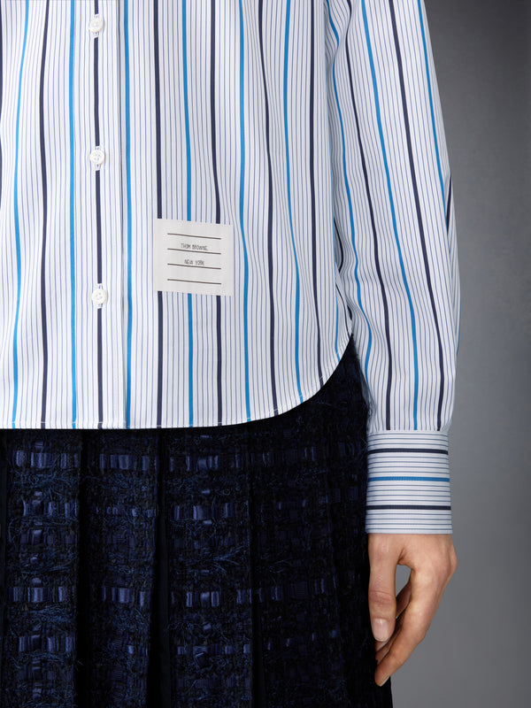 BAR STRIPE POPLIN ARMBAND EASY FIT SHIRT - image 5