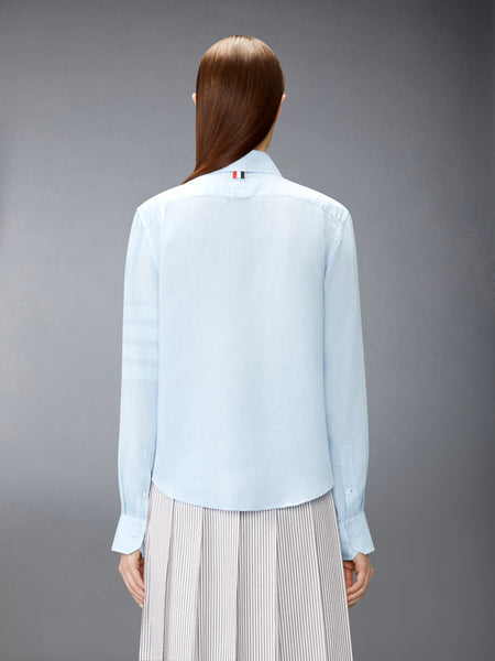 LINEN 4-BAR SHIRT LIGHT BLUE