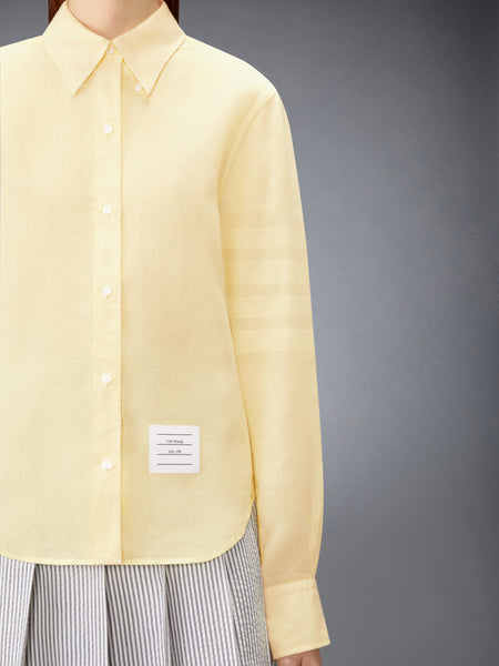 LINEN 4-BAR SHIRT PALE YELLOW