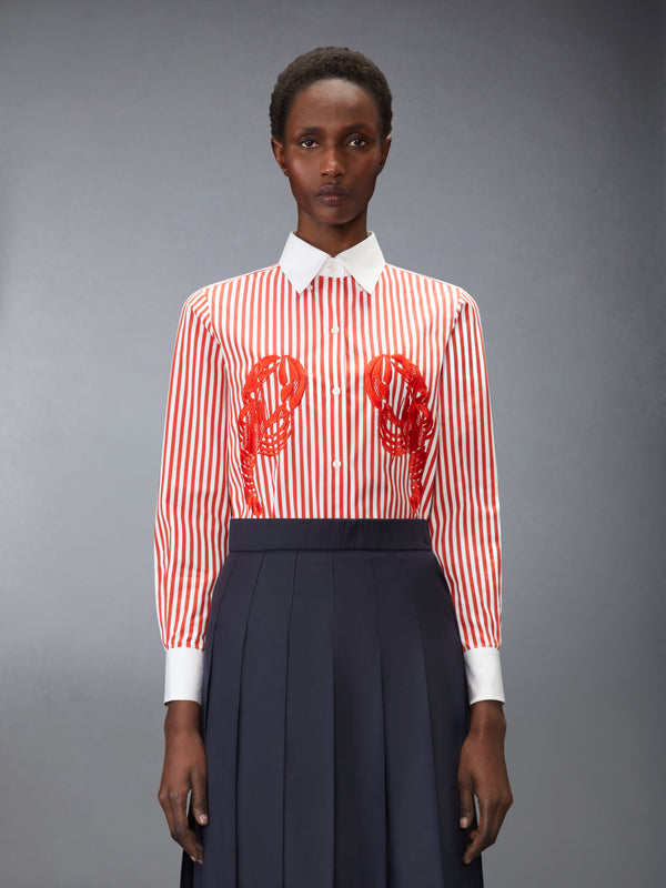 POPLIN UNIVERSITY STRIPE LOBSTER SHIRT - image 1