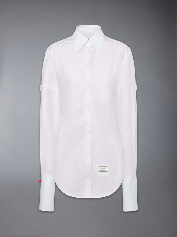 SOLID POPLIN ARMBAND FRENCH CUFF SHIRT - featured image