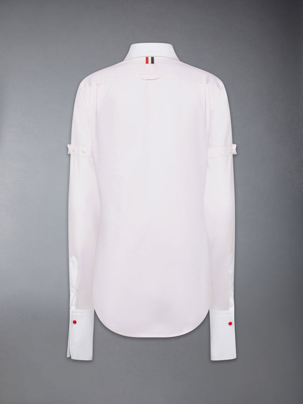 SOLID POPLIN ARMBAND FRENCH CUFF SHIRT - image 10
