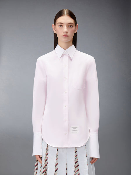 SOLID POPLIN ARMBAND FRENCH CUFF SHIRT LT PINK