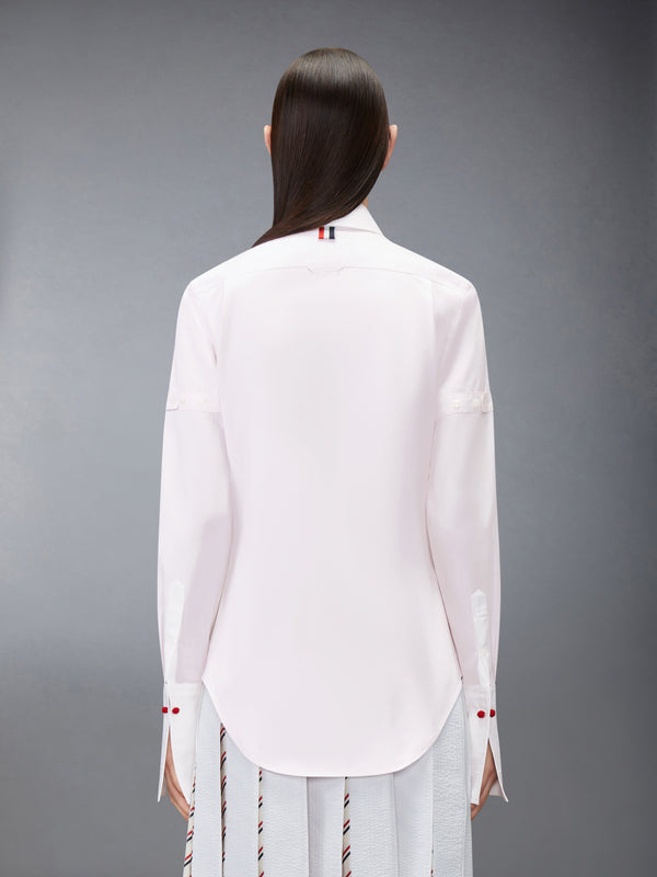 SOLID POPLIN ARMBAND FRENCH CUFF SHIRT - image 3