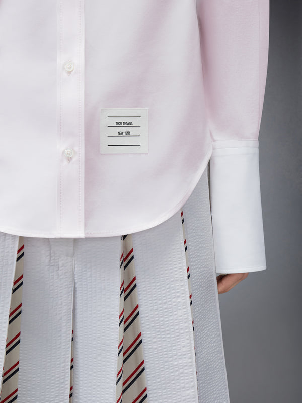 SOLID POPLIN ARMBAND FRENCH CUFF SHIRT - image 7
