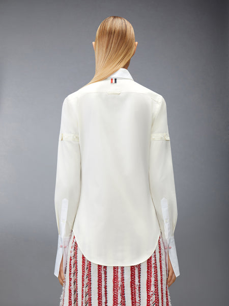 SOLID POPLIN ARMBAND FRENCH CUFF SHIRT PALE YELLOW