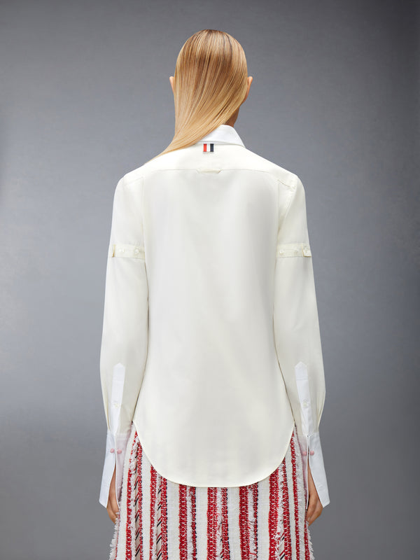 SOLID POPLIN ARMBAND FRENCH CUFF SHIRT - image 3