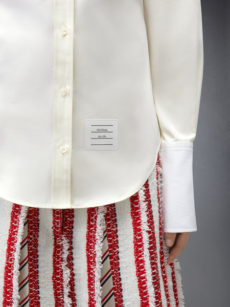 SOLID POPLIN ARMBAND FRENCH CUFF SHIRT PALE YELLOW